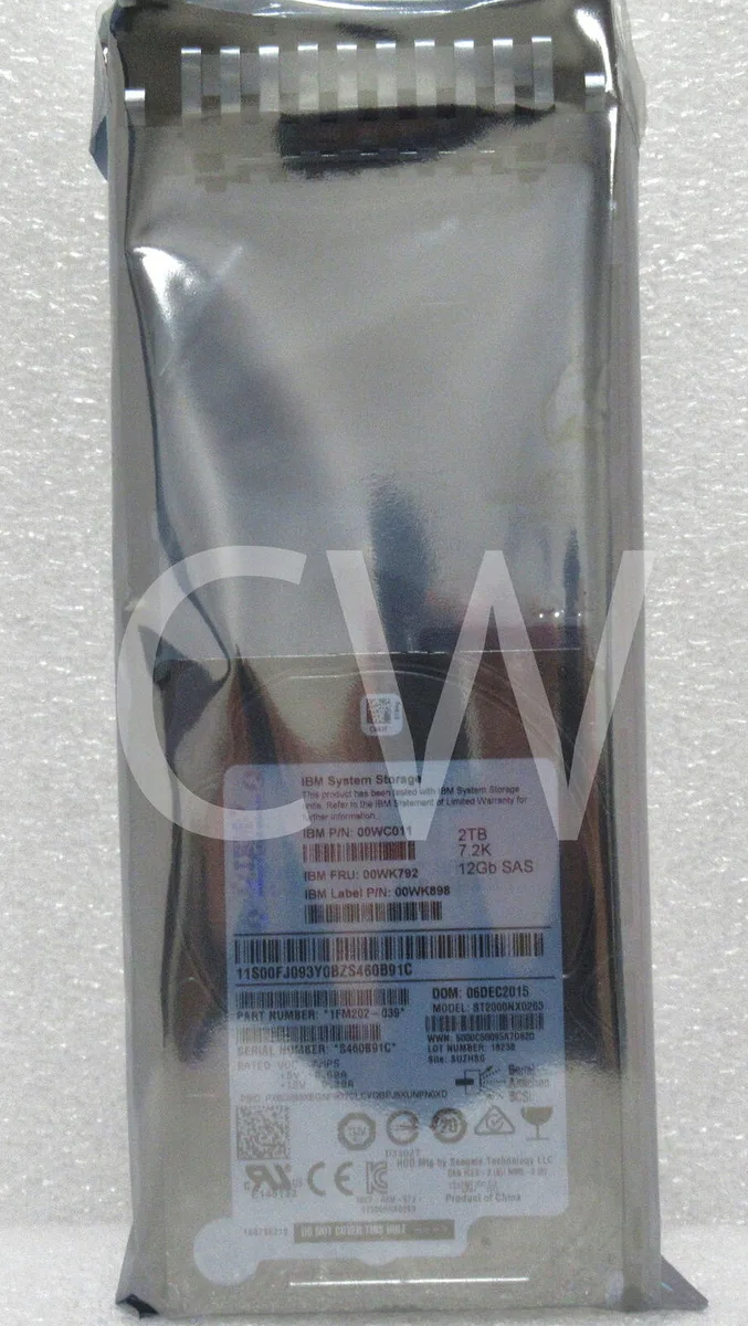 IBM IBM ST2000NX0263 2TB 7200RPM SAS 2.5in HDD accessory — product photo
