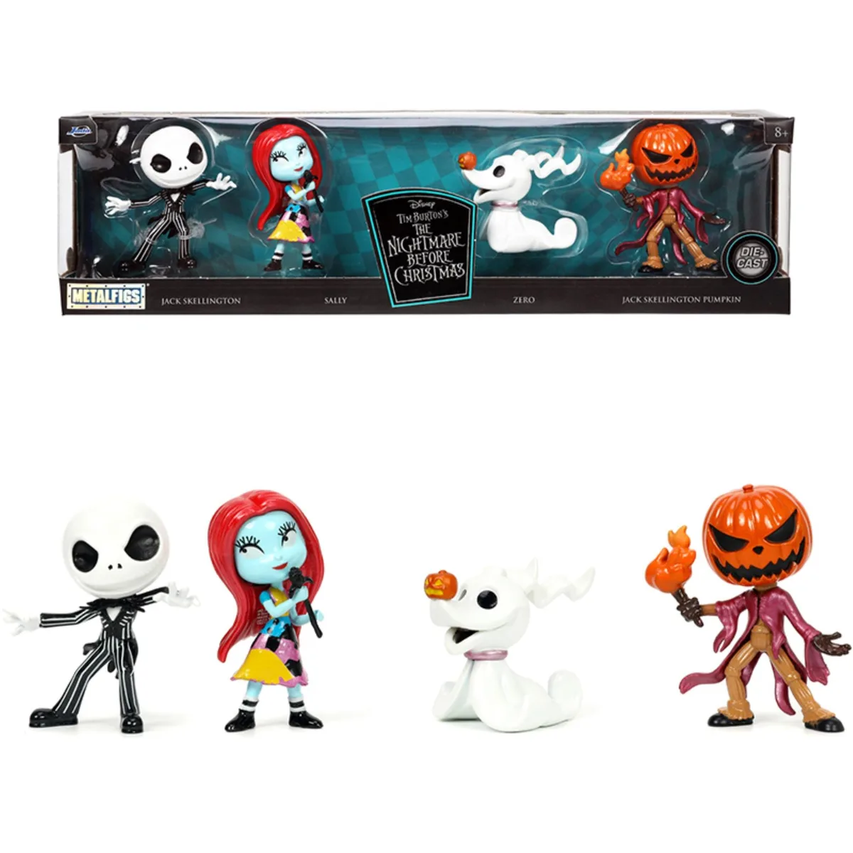 Jada Jada Nightmare Before Christmas Metalfigs 4-Pack 2.5" Figurines — product photo