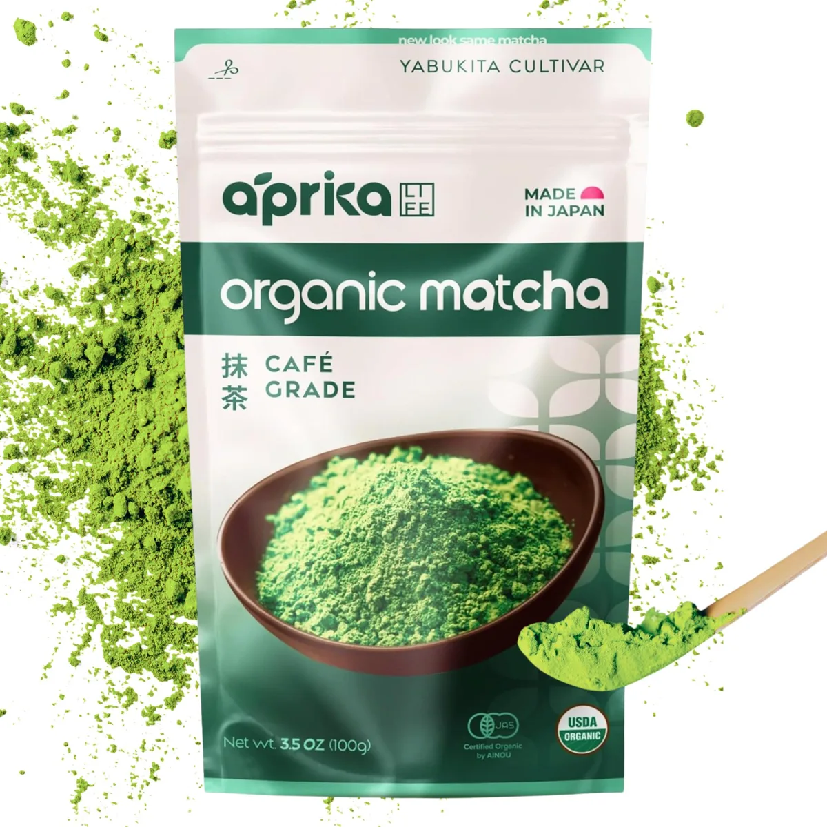 Aprika Life Aprika Life Organic Matcha Green Tea Powder 3.5oz (100g) — product photo
