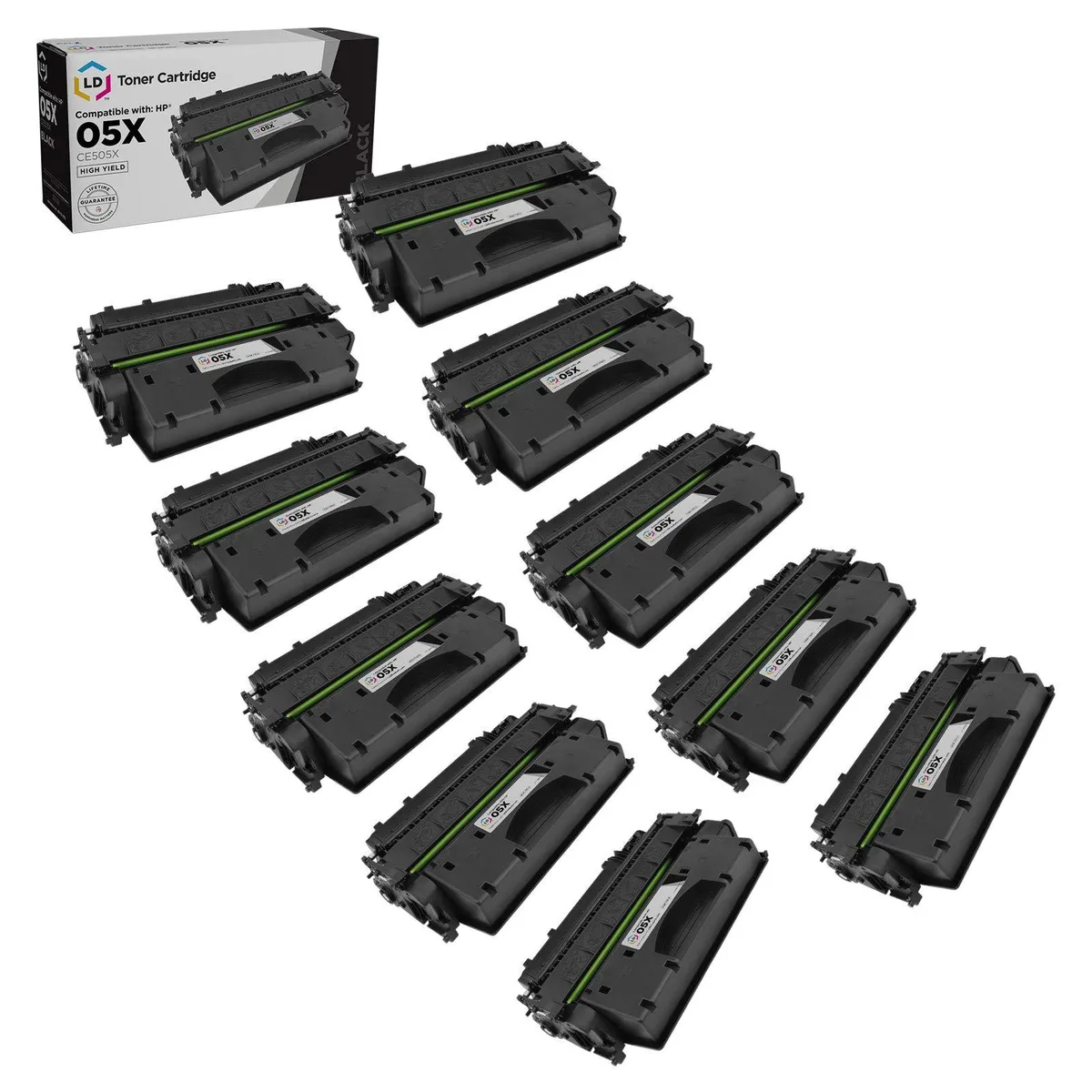 LD Products LD Products Compatible Toner Cartridge for HP 05X CE505X High Yield Black 10-Pack — product photo