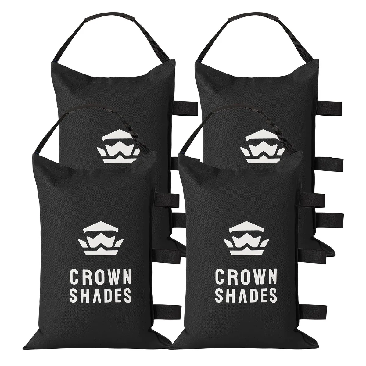  CROWN SHADES 120 LBS Sand Bag Kit (4×30 lbs) Black — product photo
