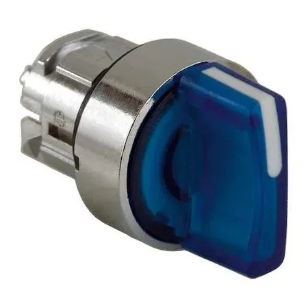 Schneider Electric Schneider Electric ZB4BK1563 22 mm Illuminated Selector Switch Blue 3-Position — product photo