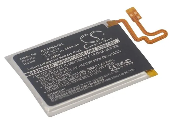 Rectangular silver battery labelled A1446 for iPod Nano 7th generation