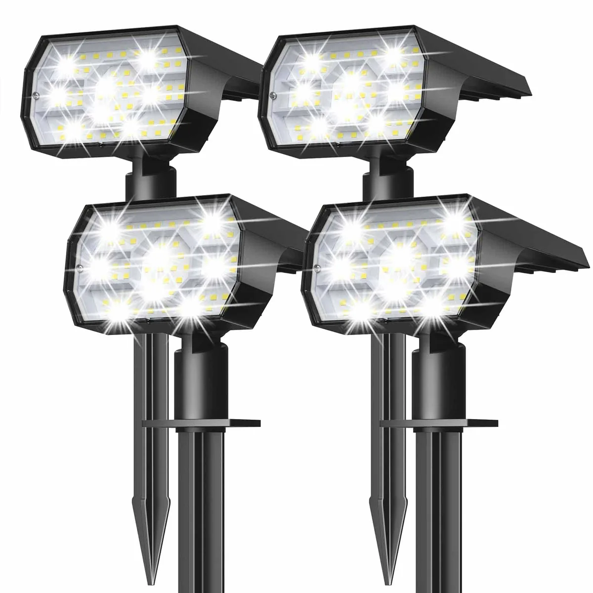  NYMPHY cdd 56 LED IP68 Solar Spot Light 4 Pack Cool White — product photo