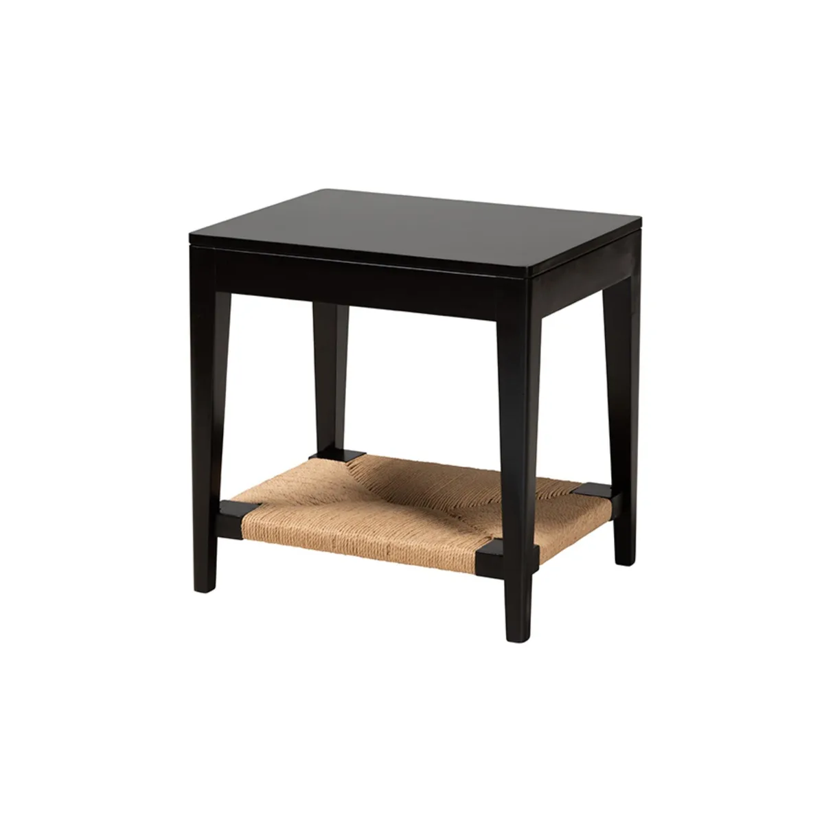 Baxton Studio Baxton Studio Freya Bohemian End Table Bayur Wood 19.70" W x 15.70" D x 19.70" H — product photo