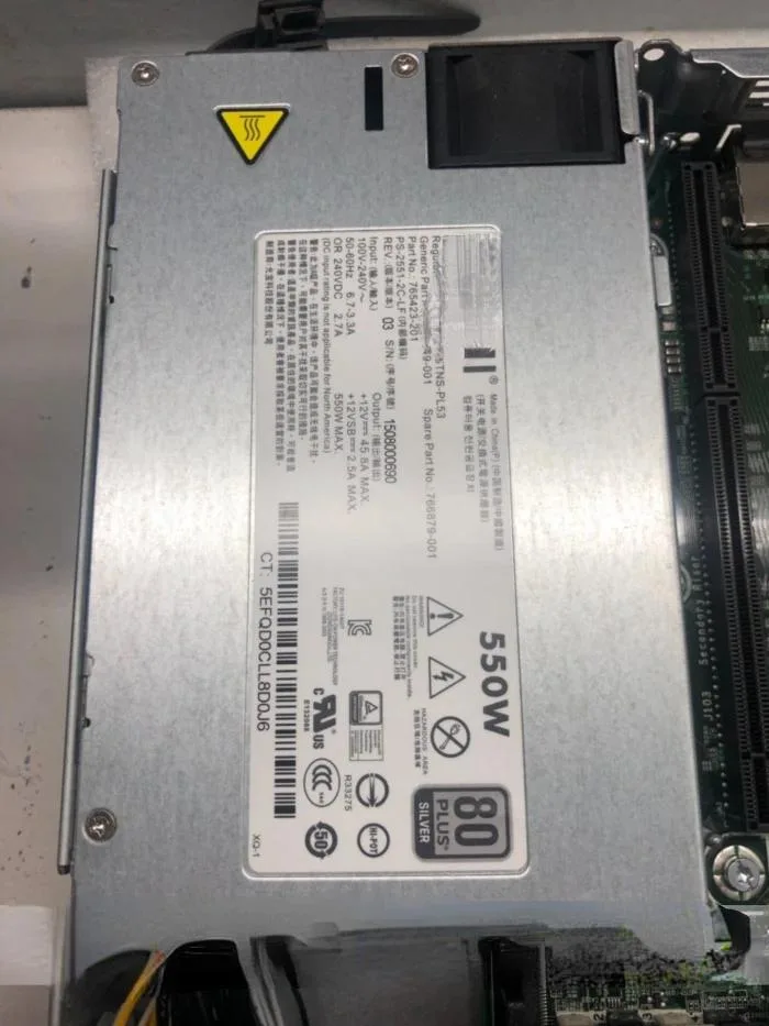 Supersuperuncle Supersuperuncle HP DL180 Gen9 550W server power supply HSTNS-PL53 — product photo