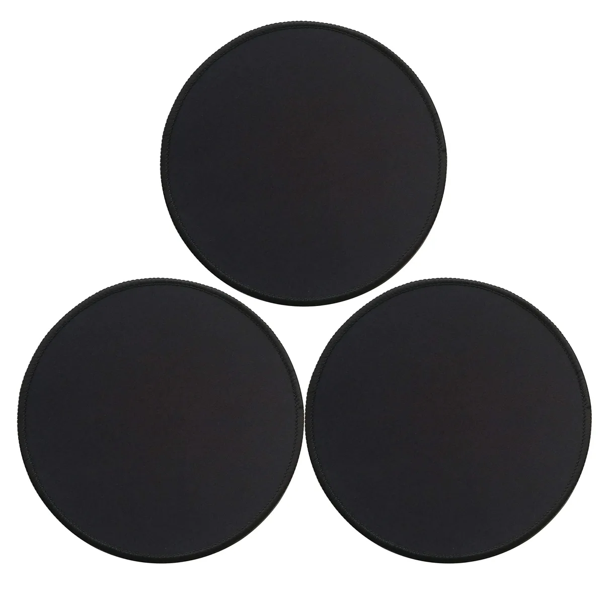  Gimnor Mouse-Pads-02 Round Mouse Pad 3 Pack 7.87 in Black — product photo