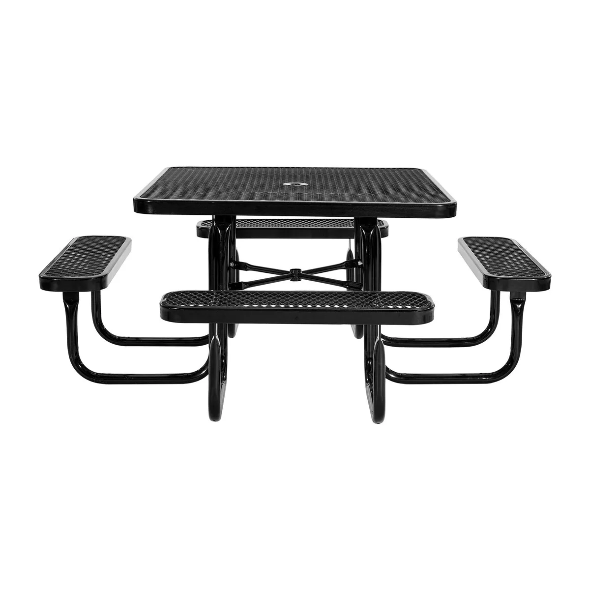 VEVOR VEVOR ALF-003 45.7 in Square Picnic Table with Benches, Black — product photo