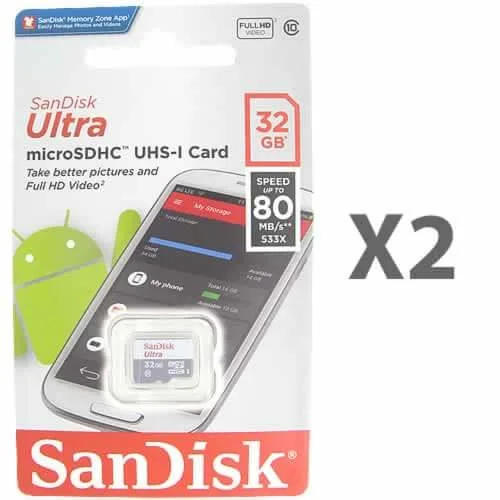 SanDisk SanDisk 32GB microSDHC Class 10 Memory Card 2 Pack — product photo