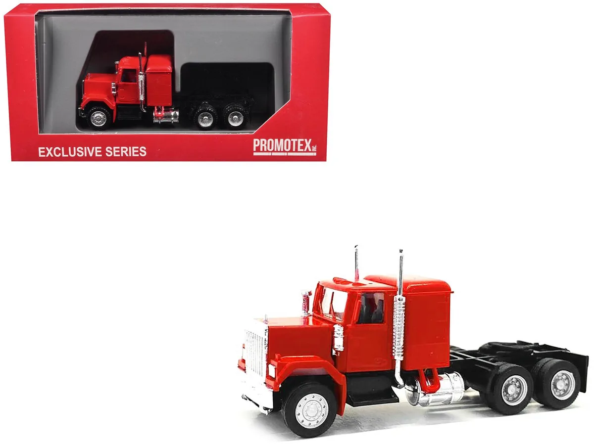 Promotex Promotex GMC Sleeper Cab Red 1/87 (HO) Scale Plastic Model Car — product photo