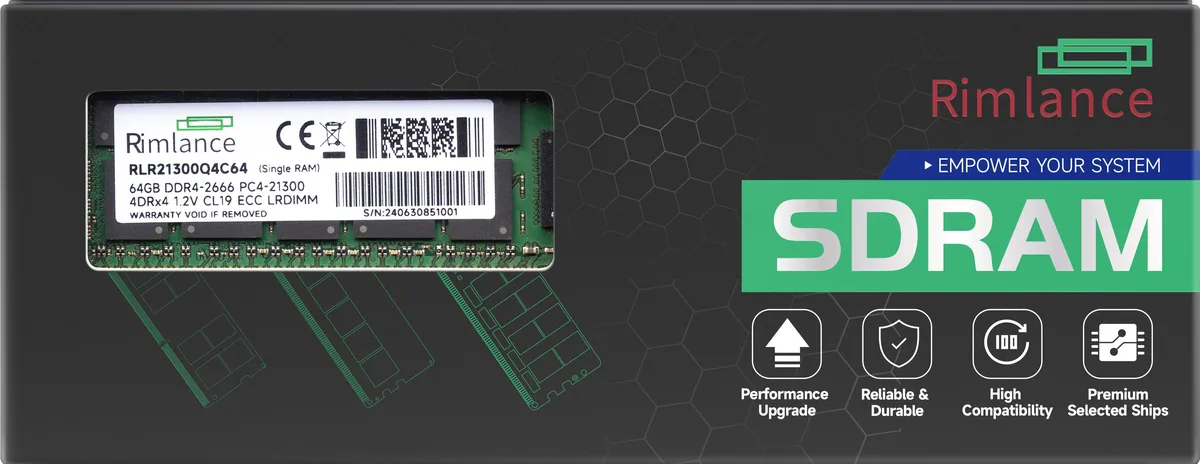 RIMLANCE RIMLANCE RLR21300Q4C64 64GB DDR4 2666 LRDIMM 4Rx4 CL19 — product photo