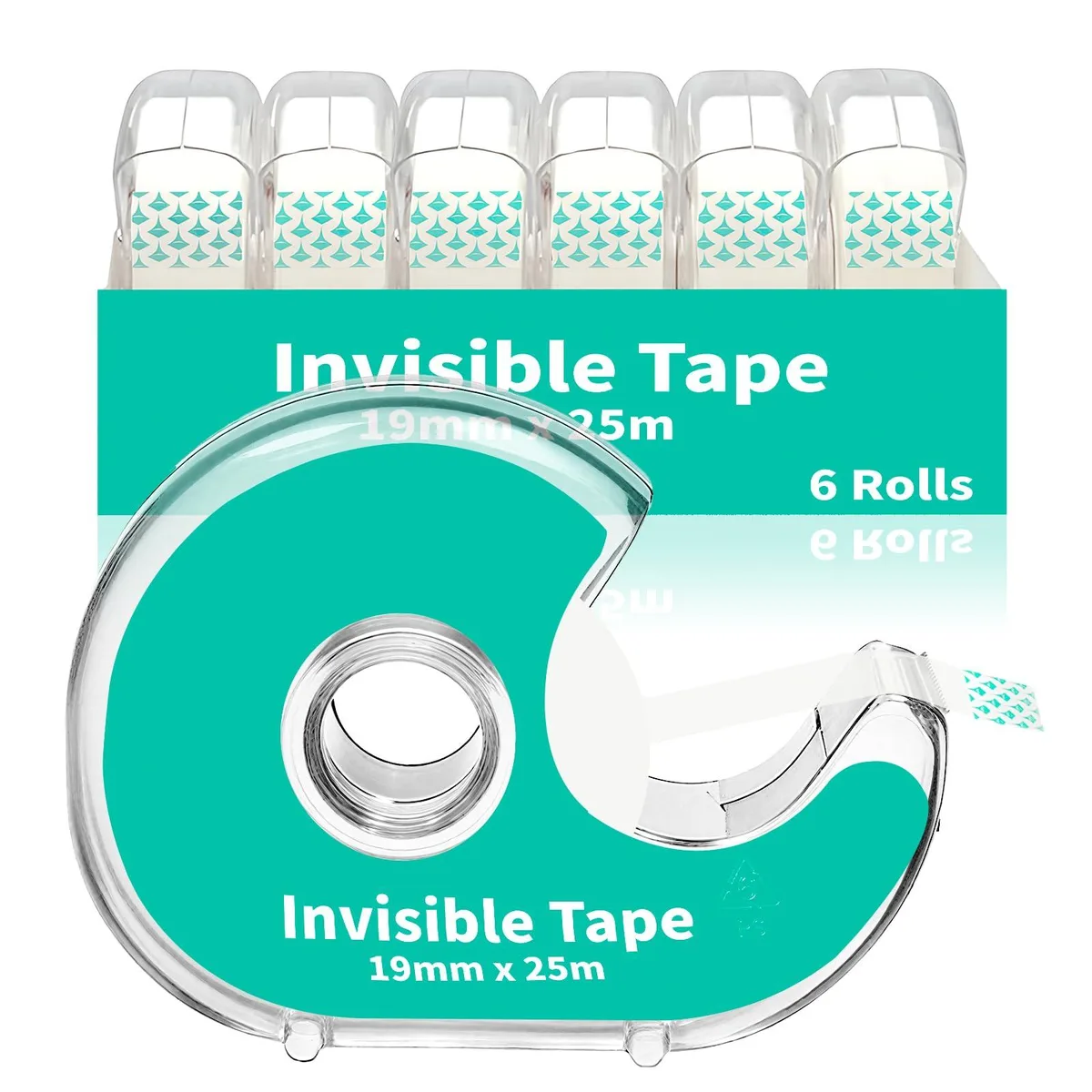  WMQL JD6 Invisible Tape 6 rolls 1000 inches 25.4 meters — product photo