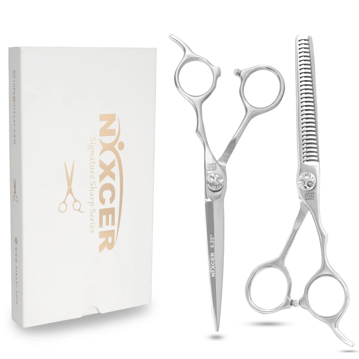 NIXCER NIXCER Sword ARC Hair Cutting Scissors 6.25 — product photo