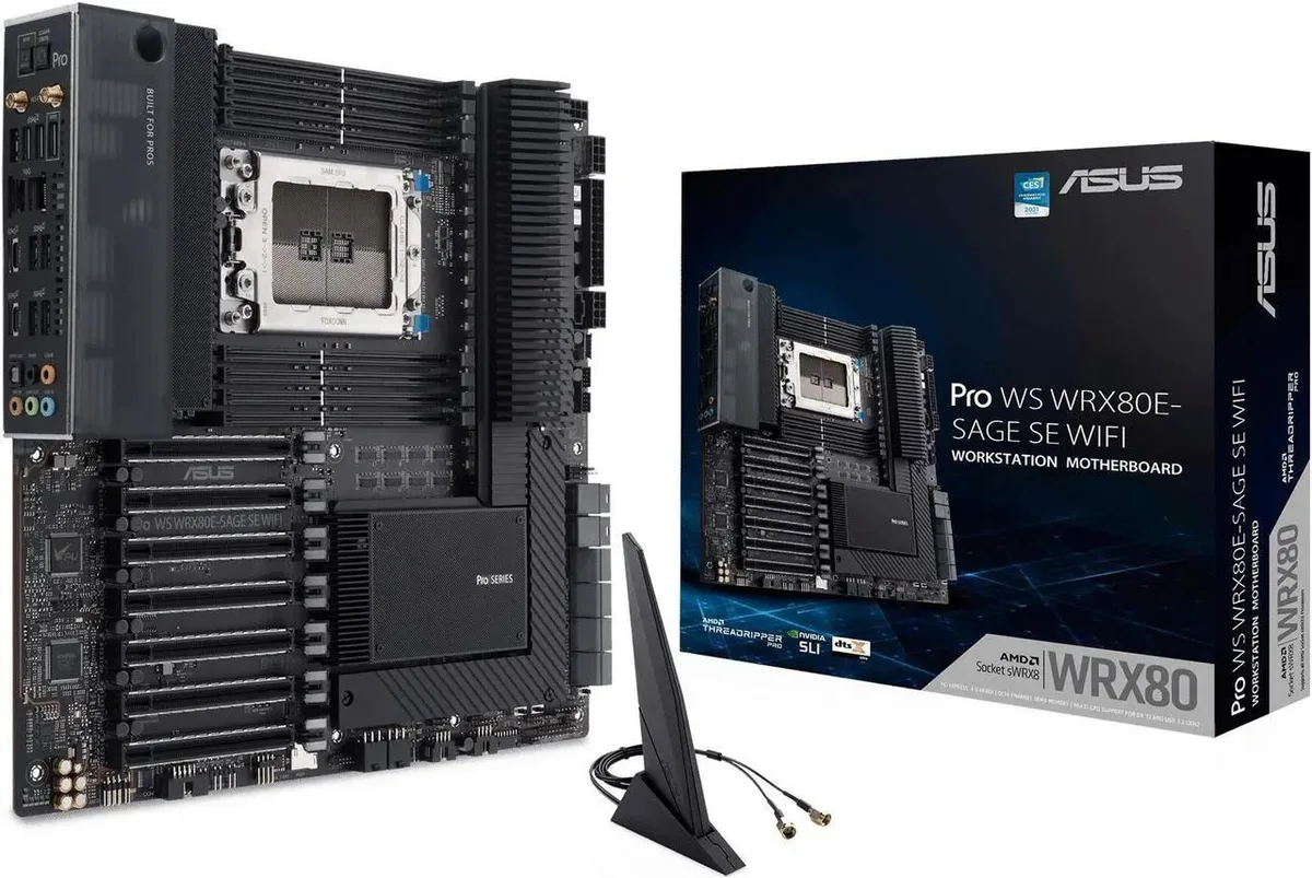 ASUS ASUS Pro WS WRX80E-SAGE SE WIFI AMD motherboard — product photo