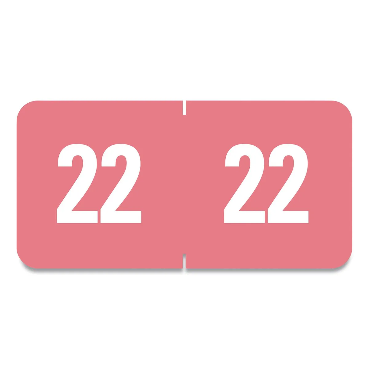Smead Smead 67922 Yearly End Tab File Folder Labels 2022 Pink 250 labels — product photo