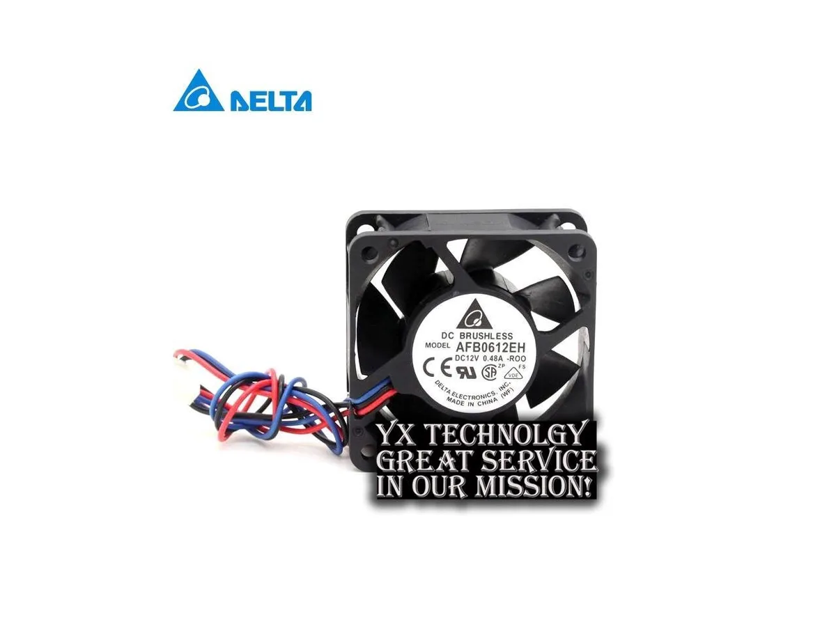 Fans Fans AFB0612EH-ROO 60x60x25mm 12V .48A 3-wire case fan — product photo