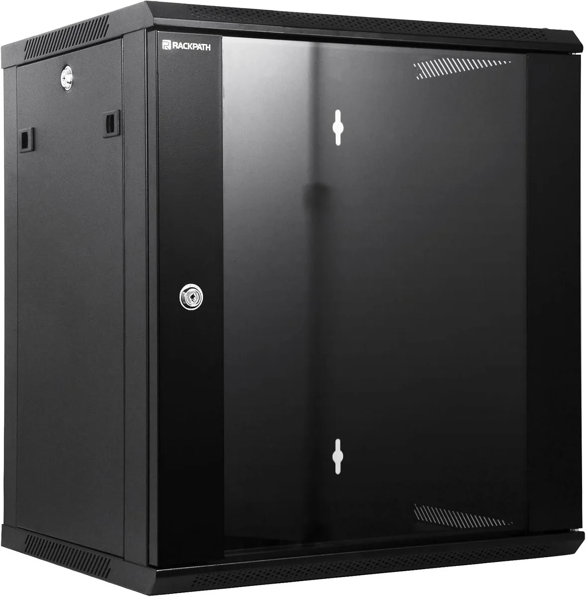 PISKEKAT PISKEKAT 12U Wall Mount Server Rack 16in Hole Spacing Black — product photo