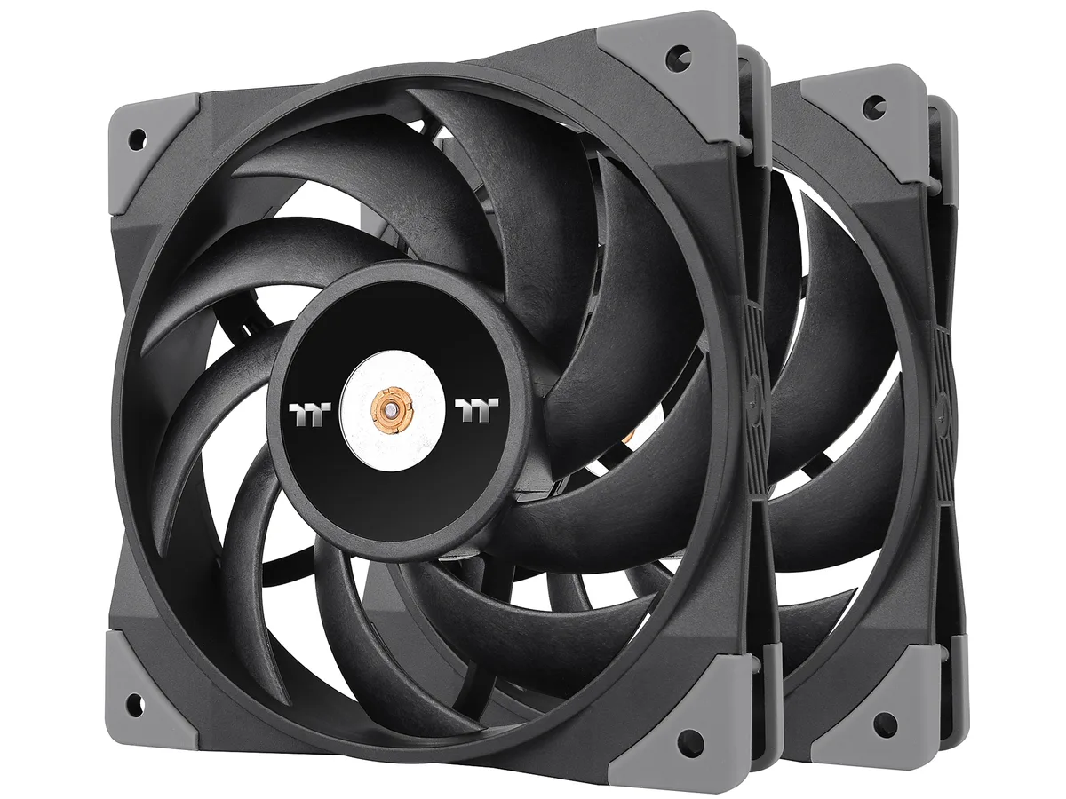 Thermaltake Thermaltake CL-F085-PL14BL-A ToughFan 14 140mm case fan 2-pack 500-2000 RPM — product photo