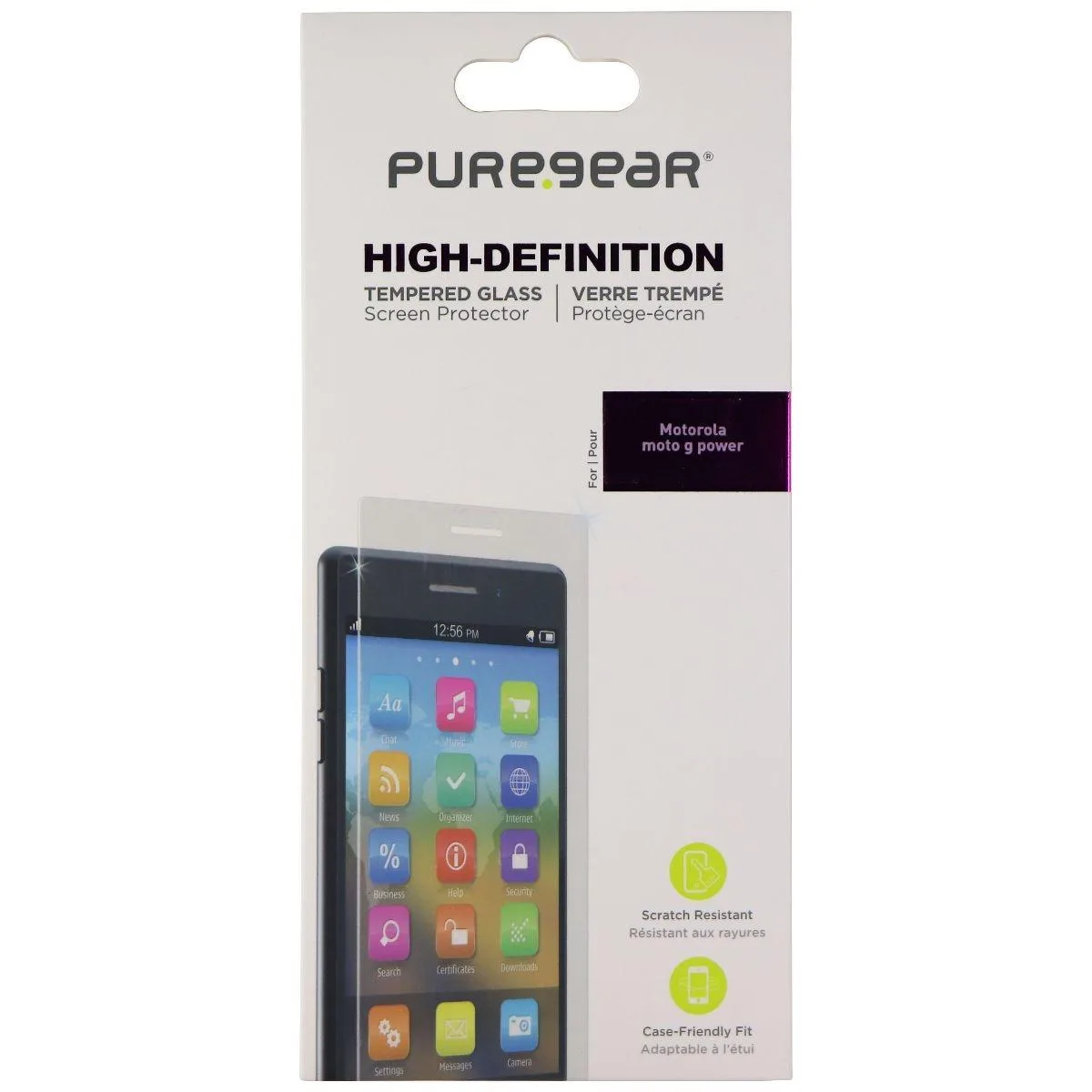 PureGear PureGear High-Definition Tempered Glass Screen Protector Moto G Power (2021) Clear — product photo