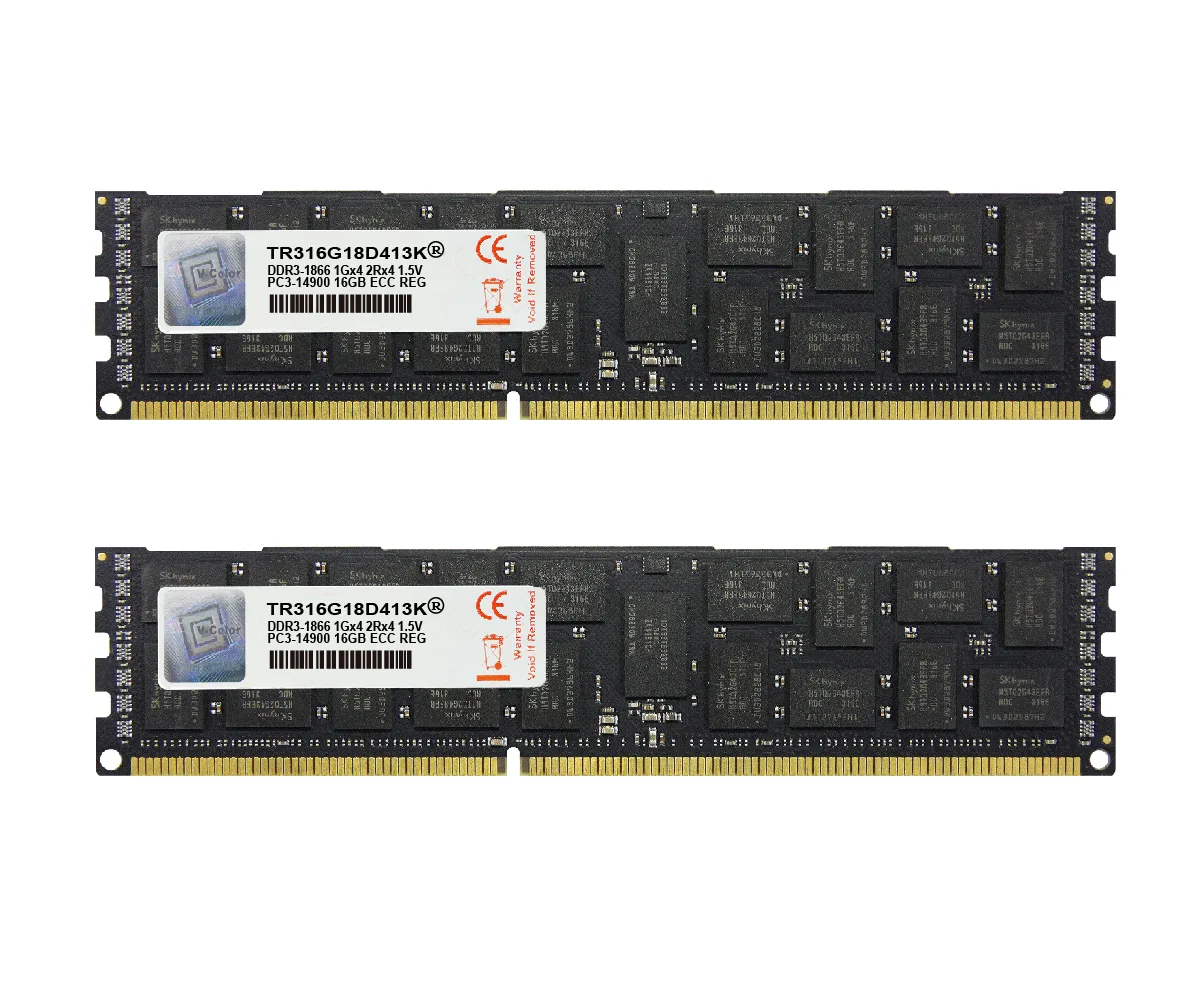 V-color V-color TR316G18D413K 32GB (2 x 16GB) DDR3 1866 ECC Registered memory upgrade — product photo