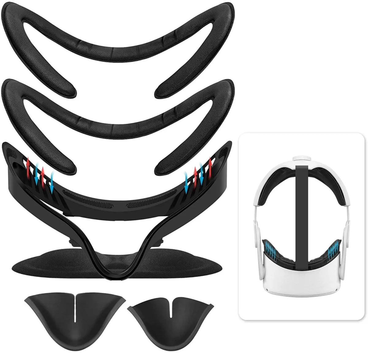 SOVAWIN SOVAWIN 6in1 VR Facial Bracket Face Cover Pad for Oculus Quest 2 — product photo