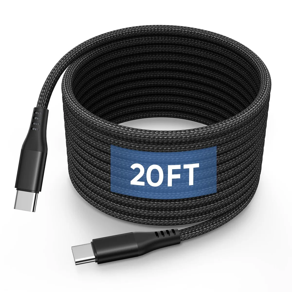 AZPPANXI 20FT USB-C to USB-C Cable 60W Black — product photo