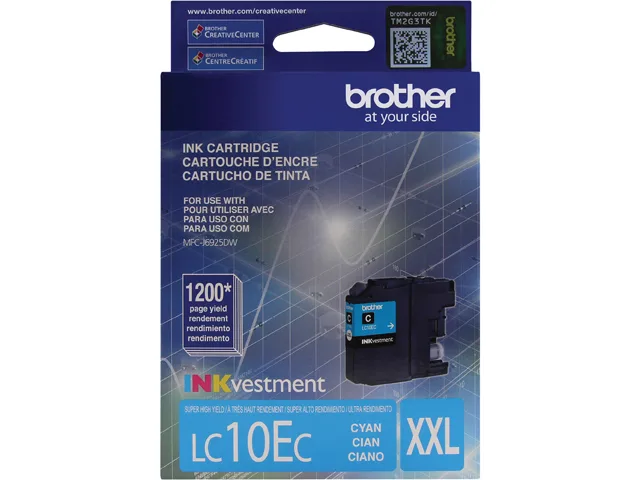Brother Brother LC10EC Cyan Super High Yield Ink Cartridge 1200 Pages — product photo