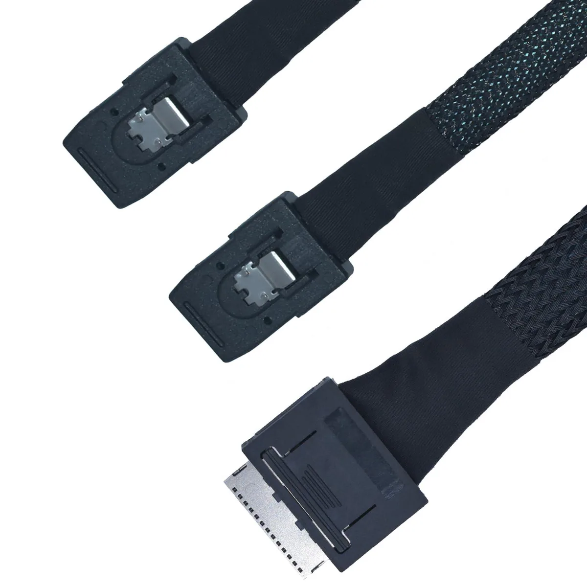 Vszerda Vszerda PCIe 4.0 Oculink SFF-8611 8X to 2 Mini SAS SFF-8087 Cable 50cm — product photo