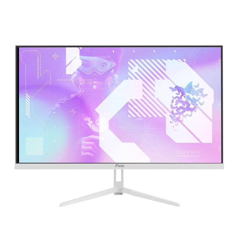 Pixio Pixio PX27UWAVE Wave White 27" 4K 160Hz gaming monitor — product photo
