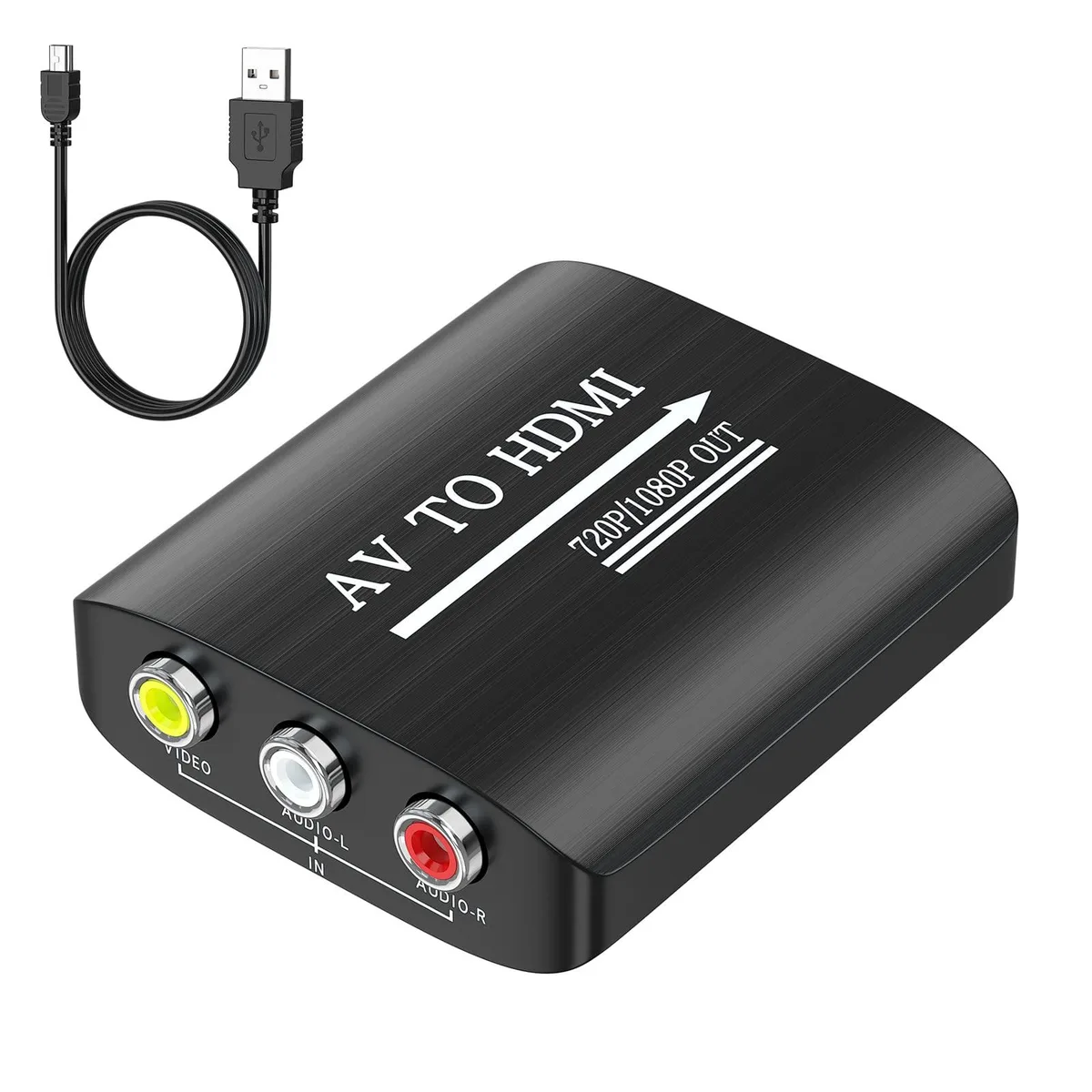  GINGIN AV to HDMI Converter 720p/1080p 60Hz Red White — product photo