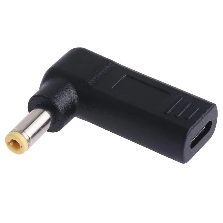 eForChina eForChina USB-C Female to 5.5 x 2.5mm Male Elbow Adapter — product photo