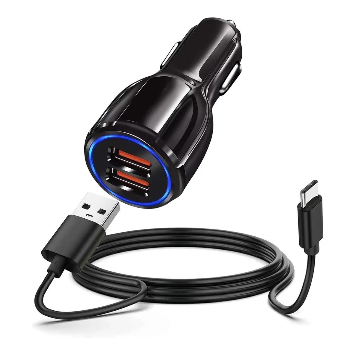 Hamzan Hamzan 30W USB-C Car Charger with 5FT Cable 2.4A 480Mbps — product photo