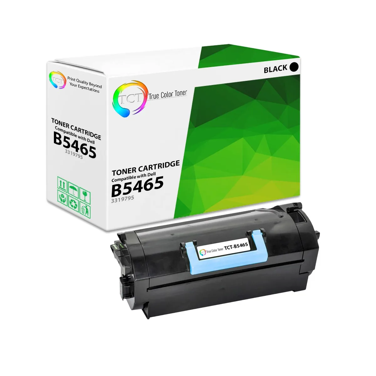 TCT TCT TCT-B5465 Black Toner Cartridge High Yield 45000 Pages — product photo