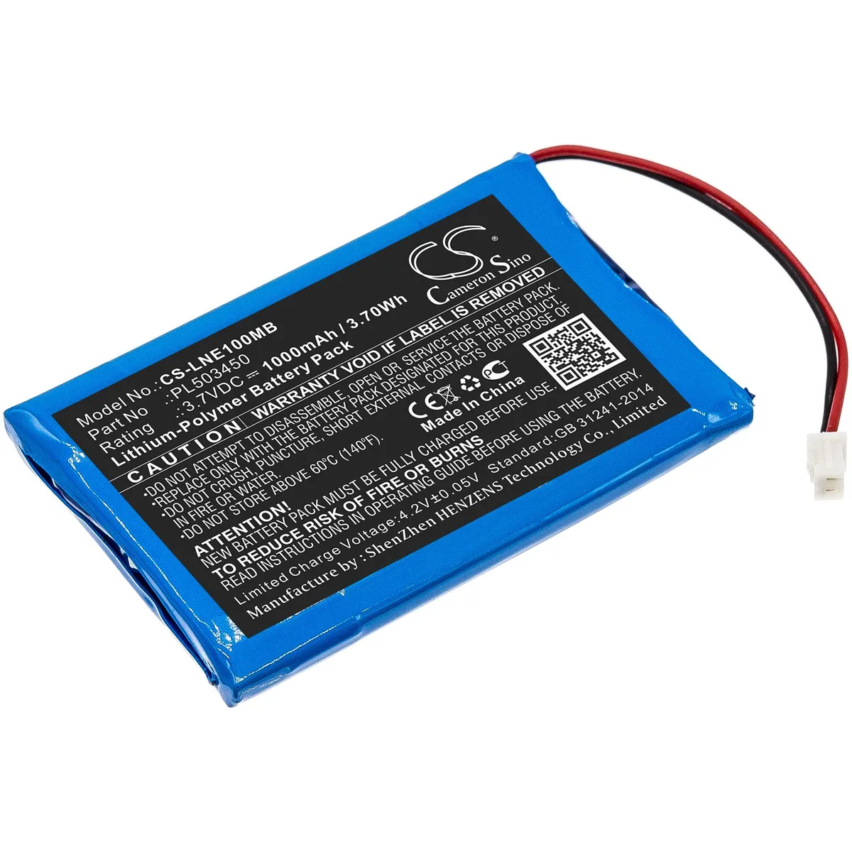 Cameron &amp; Co Cameron &amp; Co DS-CS-LNE100MB 1000mAh Li-Polymer battery — product photo
