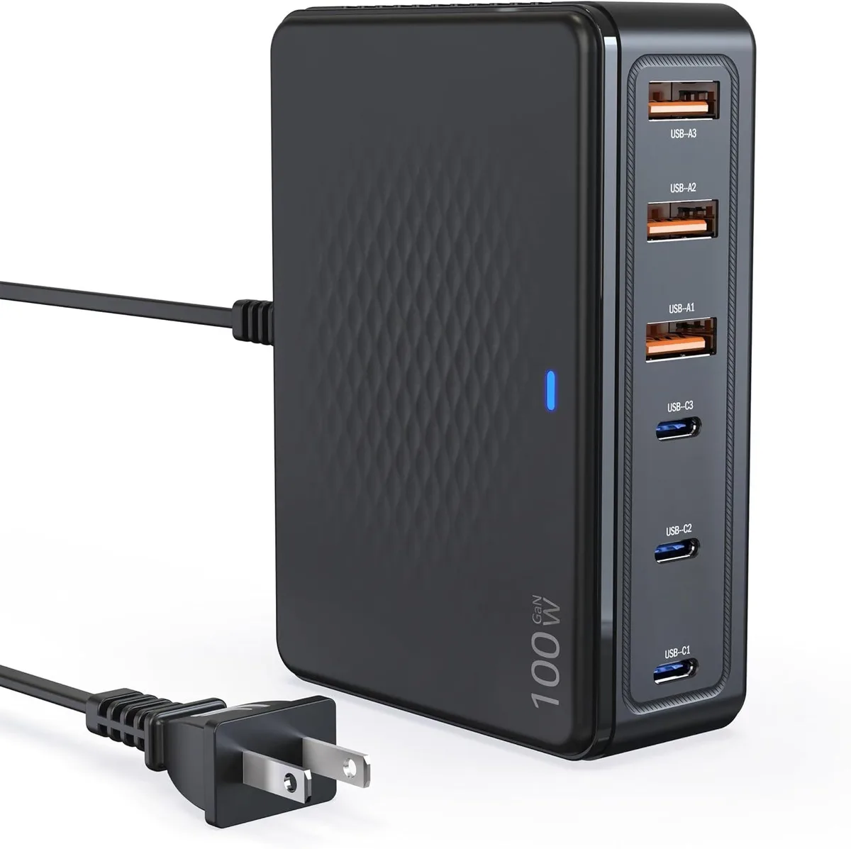 ONITOON ONITOON 100W GaN III 6-Port USB-C Wall Charger 5ft Cord — product photo