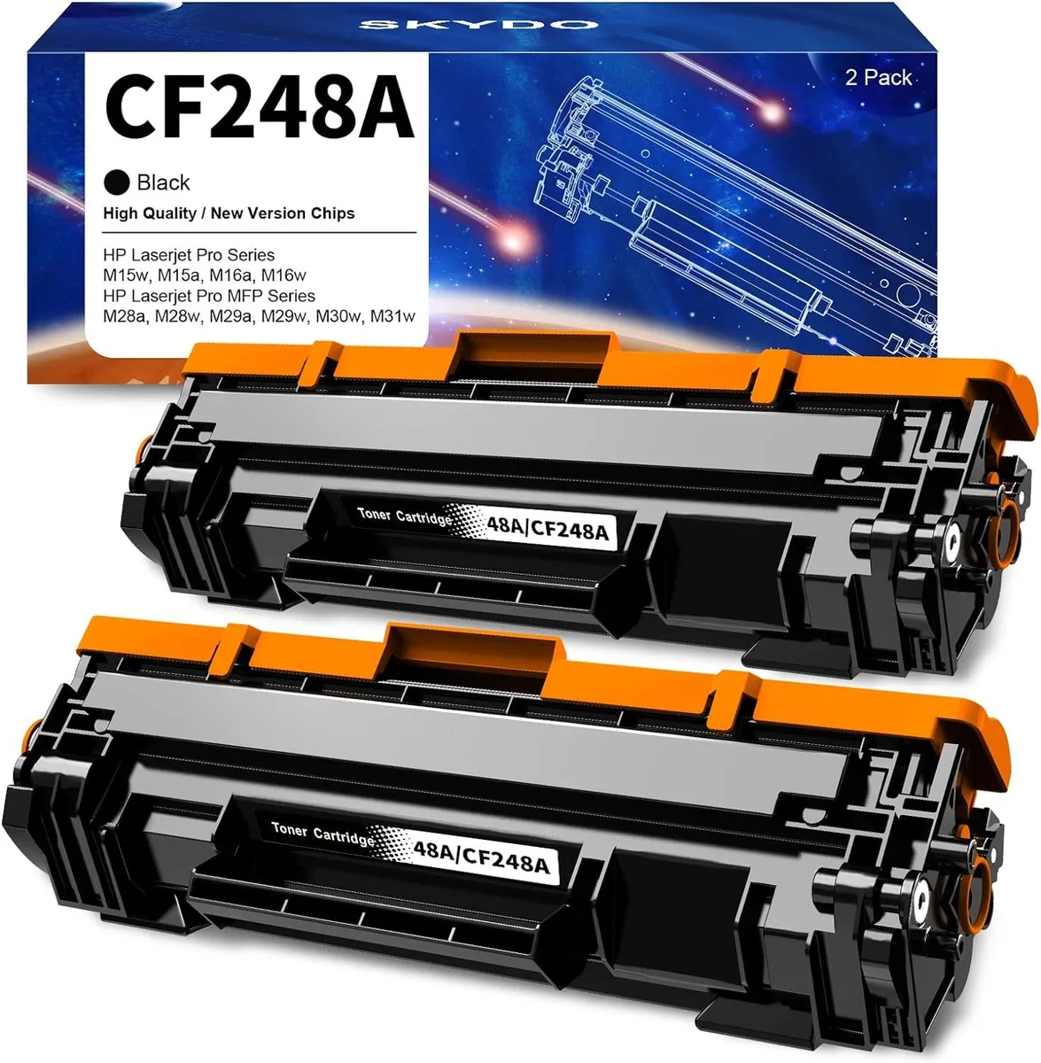 NuoTo NuoTo CF248A 48A Black Toner Cartridge 2 Pack — product photo