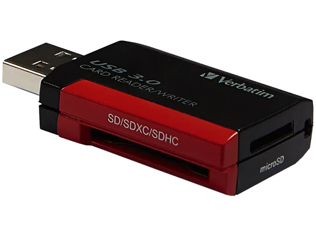 VERBATIM Verbatim 98538 Pocket Card Reader USB 3.0 Black — product photo