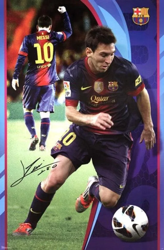 Lionel Messi poster print 24 x 36 inches on heavy paper