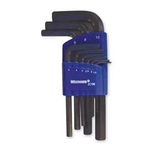 Westward Westward 2CYB9 Hex Key Set 1.5-10mm L-Shaped Short — product photo