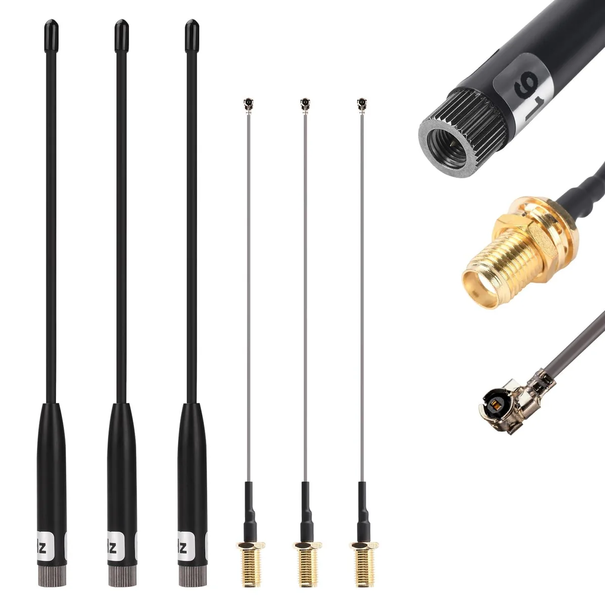  Aideepen 915MHz Antenna 3 Pack 10dBi 17cm SMA — product photo