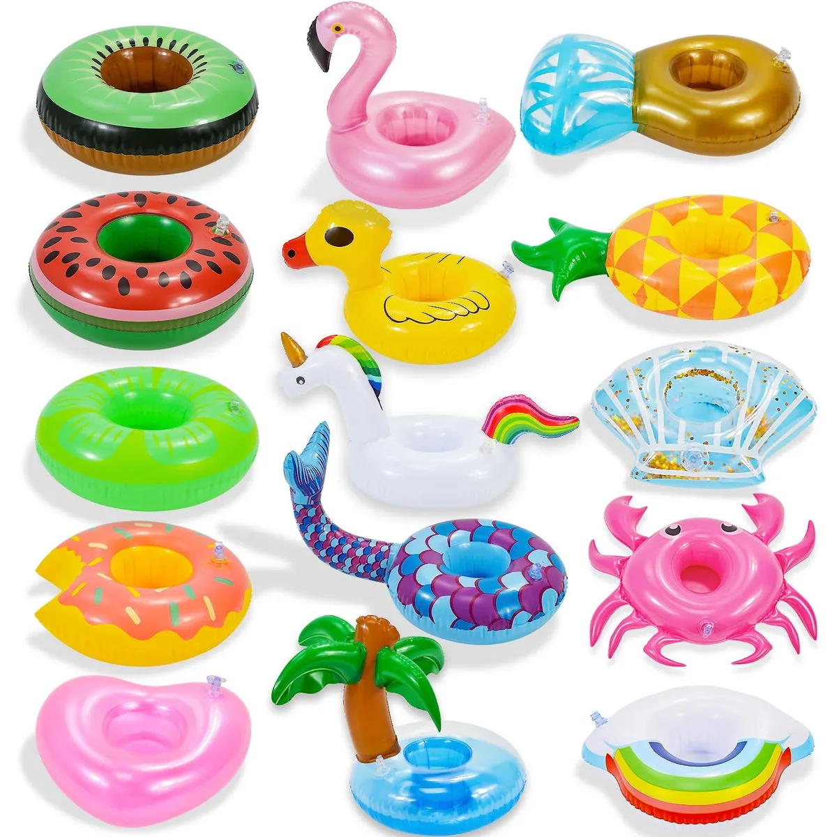  YGSEPCC Inflatable Drink Holder 15 Pack Yellow — product photo