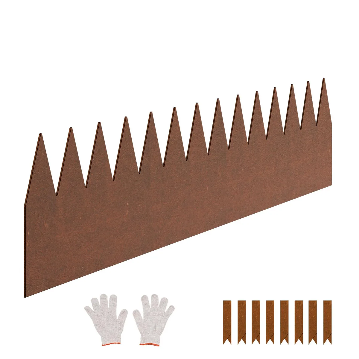 VEVOR VEVOR Steel Landscape Edging 6 Pack 40 x 6 in Weather-Resistant Pre-Rust Metal Garden Border — product photo