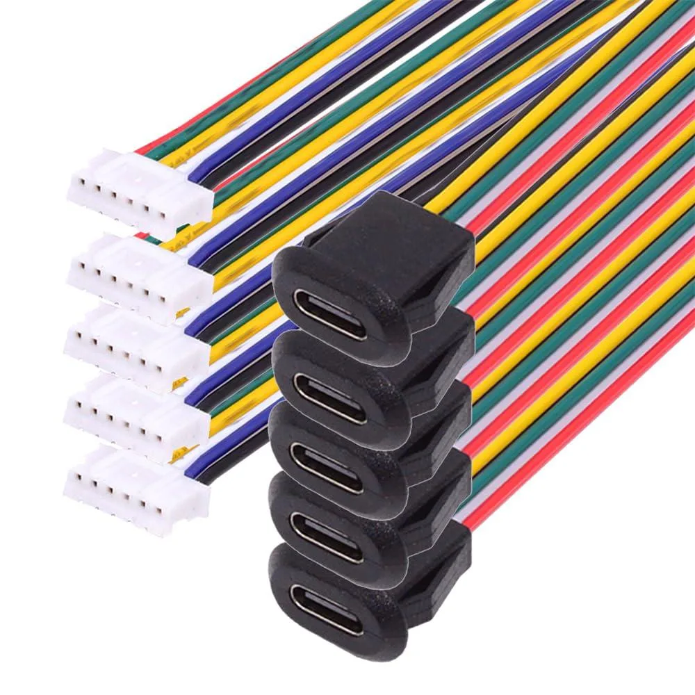 Fervit Fervit USB-C female to 6-pin header cable 17.5cm 65W PD — product photo
