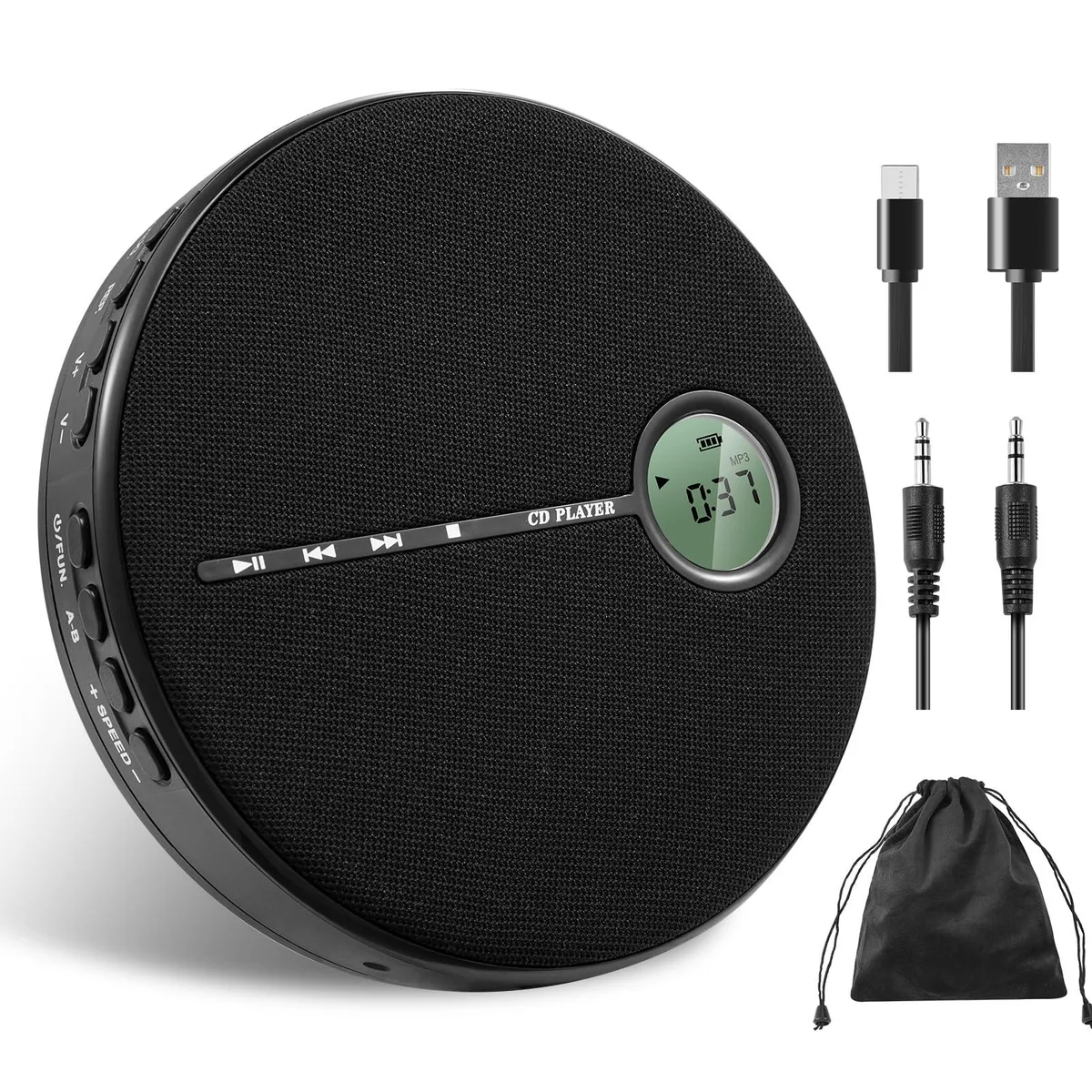 CD Player Bluetooth 5.3 Black — product photo