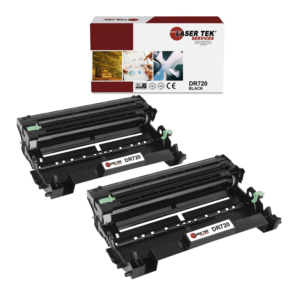 Laser Tek Services Laser Tek Services DR720 Compatible Black Drum Unit 2PK 30000 pages — product photo