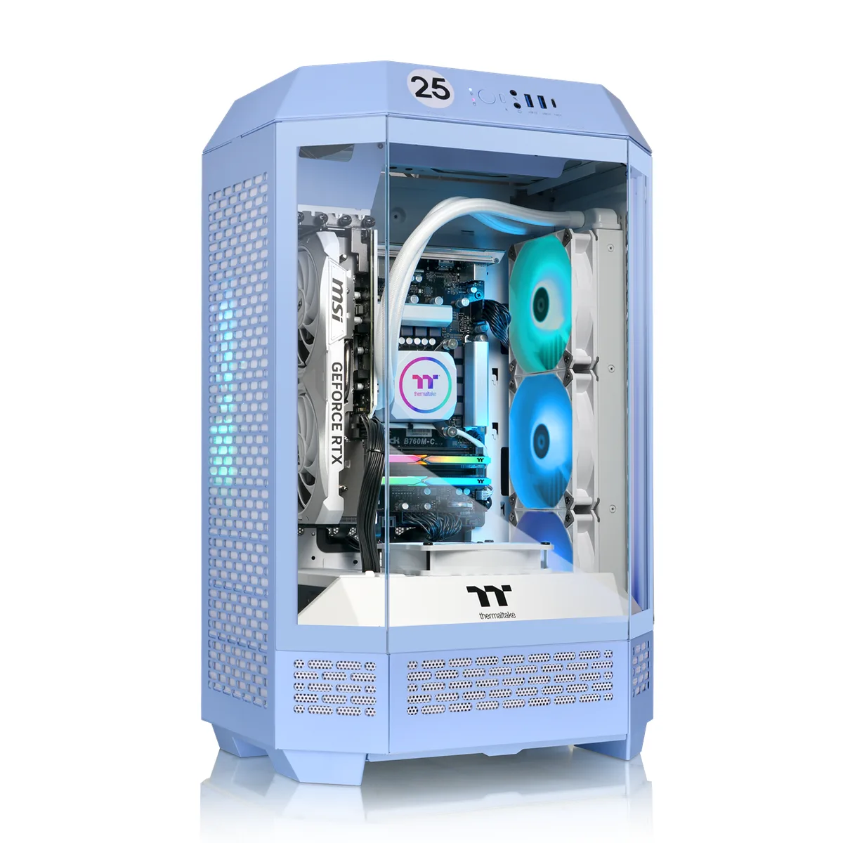 Thermaltake Thermaltake T3HB-B850-57T-LCS gaming PC Ryzen 7 7800X3D RTX 5070 Ti 32GB DDR5 2TB NVMe — product photo