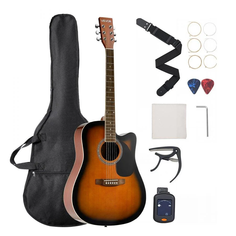 VEVOR VEVOR FG068C-41SB 41 in Cutway Acoustic Guitar Sunburst — product photo