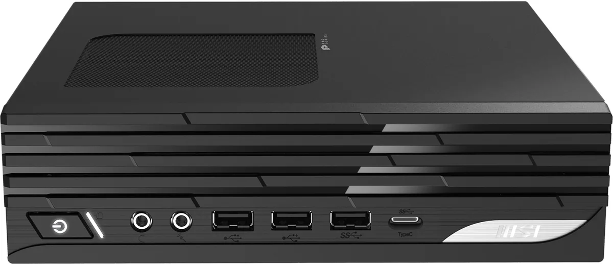 MSI MSI PRO DP21 14M-1004US desktop PC Intel Core i3-14100 8GB DDR5 500GB NVMe SSD — product photo