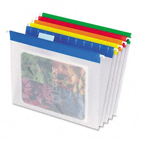 Esselte Esselte Pendaflex Poly Hanging File Folders Letter 5 Tab Assorted 25/Box 55708 — product photo