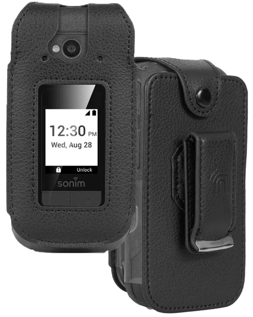 Nakedcellphone Nakedcellphone X320 Fitted Leather Case with Belt Clip &amp; Screen Cover — product photo